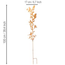 Prodotto Ramo decorativo da giardino con uccellini, in metallo, 100 cm