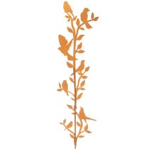 Prodotto Ramo decorativo da giardino con uccellini, in metallo, 100 cm