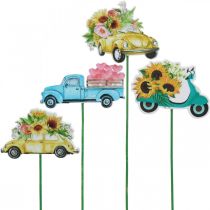 Prodotto Auto da giardino con palo, patente di guida per decorazioni regalo L24/24,5 cm 16 pezzi