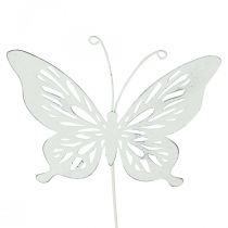 Prodotto Paletti da giardino metallo farfalla bianco 14×12,5/52cm 2pz