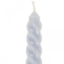 Prodotto Candele intrecciate candele coniche azzurre Ø2,2cm H30cm 2pz