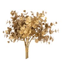 Prodotto Pianta di eucalipto artificiale, ramo decorativo color oro per decorazione da tavola, 24 cm