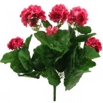 Prodotto Fiore artificiale geranio fiore balcone artificiale rosa 7 fiori H38cm