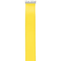 Prodotto Nastro regalo e decorativo, nastro in taffetà, 15 mm x 50 m, giallo