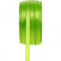 Prodotto Nastro decorativo nastro regalo verde chiaro 6mm 50m