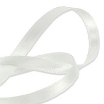 Prodotto Nastro decorativo regalo in bianco 6 mm 50 m