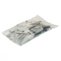 Prodotto Etichetta regalo "Happy New Year" argento 8×3,5 cm 50pz