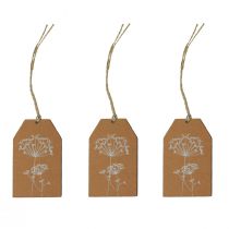 Prodotto Etichette regalo fiori di carta marrone 8×5 cm 24pz