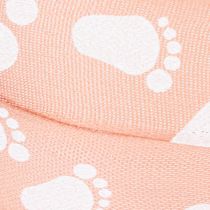 Prodotto Nastro regalo con piedini di neonato Decorazione per battesimo Nastro rosa 25 mm, 16 m