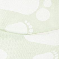 Prodotto Nastro regalo per battesimo decorazione Piedini di neonato Verde 25 mm, 16 m