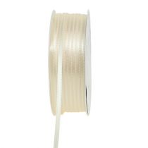 Prodotto Nastro regalo decorativo stretto color crema 3 mm x 50 m