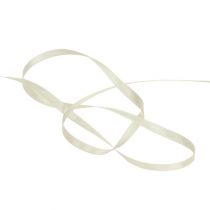 Prodotto Nastro regalo decorativo stretto color crema 3 mm x 50 m