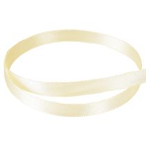 Prodotto Nastro regalo decorativo in crema, nastro di raso 6 mm × 50 m