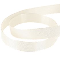 Prodotto Nastro regalo decorativo in taffetà color crema 15 mm 50 m