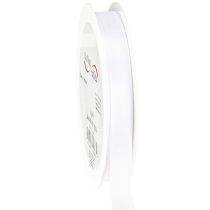 Prodotto Nastro regalo decorativo in taffetà bianco 15 mm 50 m