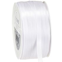 Prodotto Nastro regalo nastro decorativo nastro di raso bianco 6mm 50m