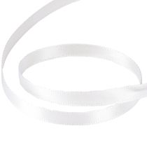 Prodotto Nastro regalo nastro decorativo nastro di raso bianco 6mm 50m