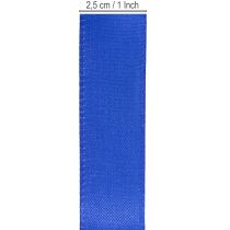 Prodotto Nastro regalo, nastro decorativo, nastro in taffetà, blu scuro, 25 mm × 50 m