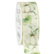 Prodotto Nastro regalo zucca verde autunnale 40mm 15m