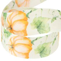 Prodotto Nastro regalo zucca arancione autunnale 40mm 15m