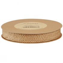Prodotto Nastro regalo in carta intrecciata nastro di carta naturale 20mm 10m