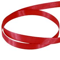 Prodotto Nastro regalo rosso, nastro decorativo in taffetà, rosso chiaro, 10 mm, 50 m