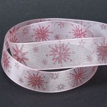 Prodotto Nastro regalo stelle nastro natalizio rosa 25mm 20m