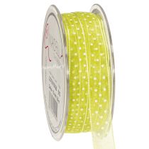 Prodotto Nastro con motivo a pois per confezioni regalo decorative, largo 1,5 cm, lungo 20 m