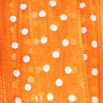 Prodotto Nastro regalo a pois per confezionare regali con eleganza, largo 1,5 cm, lungo 20 m.