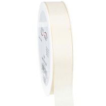 Prodotto Nastro regalo e nastro decorativo in taffetà color crema 25 mm 50 m