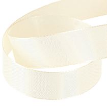 Prodotto Nastro regalo e nastro decorativo in taffetà color crema 25 mm 50 m