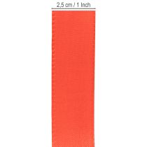 Prodotto Nastro regalo e nastro decorativo, nastro in taffetà, rosso, 25 mm, 50 m