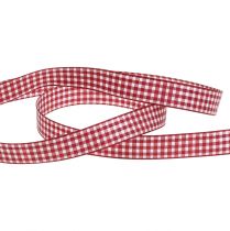 Prodotto Nastro regalo Quadretti Bordeaux 15mm 20m
