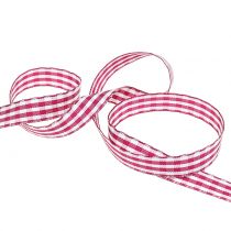 Prodotto Nastro regalo a quadri viola 15mm 20m