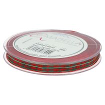 Prodotto Nastro regalo Nastro natalizio scozzese Rosso Verde 10 mm 20 m