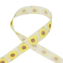 Prodotto Nastro regalo girasoli nastro giallo 40mm 15m