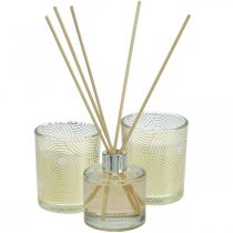 Set regalo candele profumate profumate per ambienti in un bicchiere al profumo di vaniglia