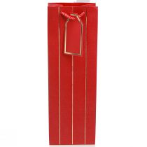 Prodotto Busta regalo busta bottiglia carta rosso oro 9×12×36cm 1 pz