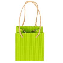 Prodotto Sacchetto regalo, sacchetto di carta con manici, confezione colorata, 10,5 cm, 8 pezzi