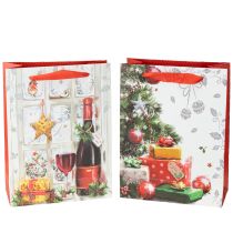 Prodotto Sacchetto regalo di Natale 8cm x 18cm H24cm set di 2