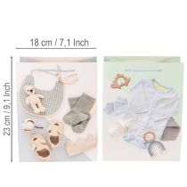 Prodotto Sacchetto regalo per neonato - Ideale per regali alla nascita - 23 cm - 2 pezzi