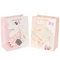 Prodotto Sacchetti regalo per neonate, sacchetti regalo per la nascita, 23×18 cm, 2 pezzi