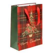 Prodotto Sacchetti regalo albero di Natale rosso verde 18x24cm 4 pezzi