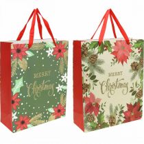 Sacchetti regalo Sacchetti regalo di Natale Merry Christmas 32x26cm 2pz