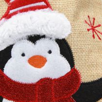 Prodotto Sacchetti regalo Natale Babbo Natale effetto juta 20×23 cm 3pz