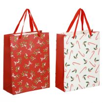 Prodotto Sacchetti regalo Sacchetto regalo natalizio grande sacchetto regalo 26×32×10 cm 2pz