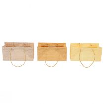 Prodotto Buste regalo carta intrecciata vaniglia arancio rosa 20×10×10cm 6pz