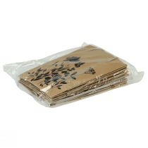 Prodotto Buste regalo con manici carta naturale nera 12×15 cm 6 pz