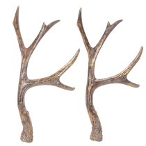 Prodotto Corna decorative artificiali, ornamenti natalizi rustici, 29 cm, 2 pezzi