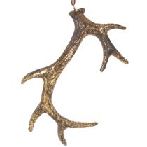 Prodotto Ciondoli decorativi rustici a forma di corna di cervo per parete o albero, 15 cm, 6 pezzi